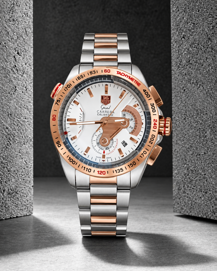 Tag Heuer carrera caliber 36 japan 2 ton white