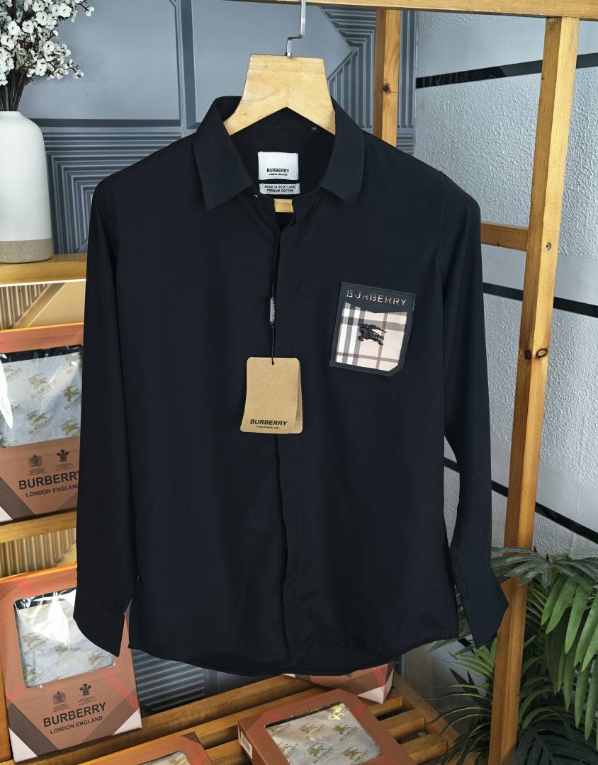Burberry Logo Shirt Black K280 BK