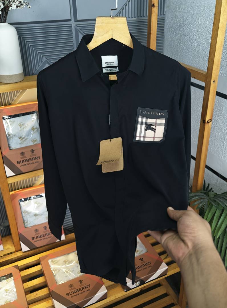 Burberry Logo Shirt Black K280 BK