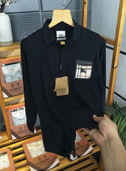Burberry Logo Shirt Black K280 BK