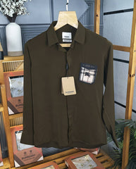 Burberry Logo Shirt Coffee K280 CF