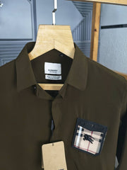 Burberry Logo Shirt Coffee K280 CF