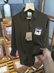 Burberry Logo Shirt Coffee K280 CF