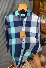 Burberry Check Pattern Shirt T08 2