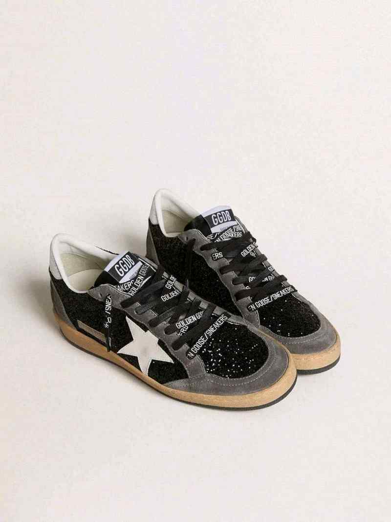 Golden Goose Ball Star glitter leather star sneakers 211