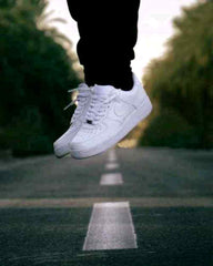 Nike airforce 1 white pure leather heavy quality 164