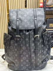 Louis Vuittion Christopher Taurillon Leather Backpack (Black)