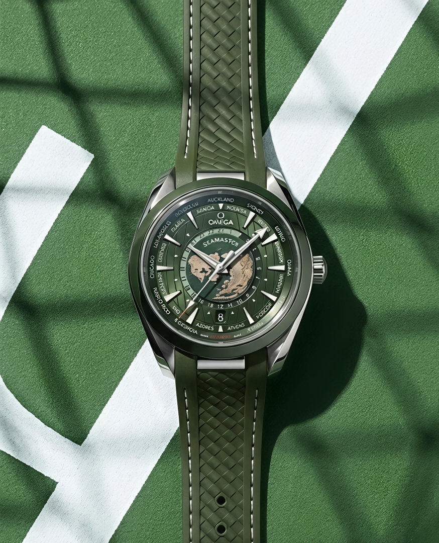Omega Sea master Aqua Terra 150M Quartz World Map