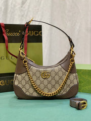 Gucci Aphrodite GG Supreme Canvas Monogram Hobo Bag small Shoulder Bag With OG Box Dust Cover & Carry Bag 731817