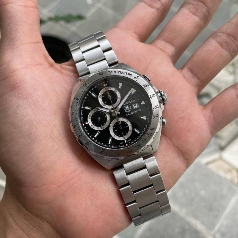 Tag Heuer Formula 1 Battery Chronograph silver Black