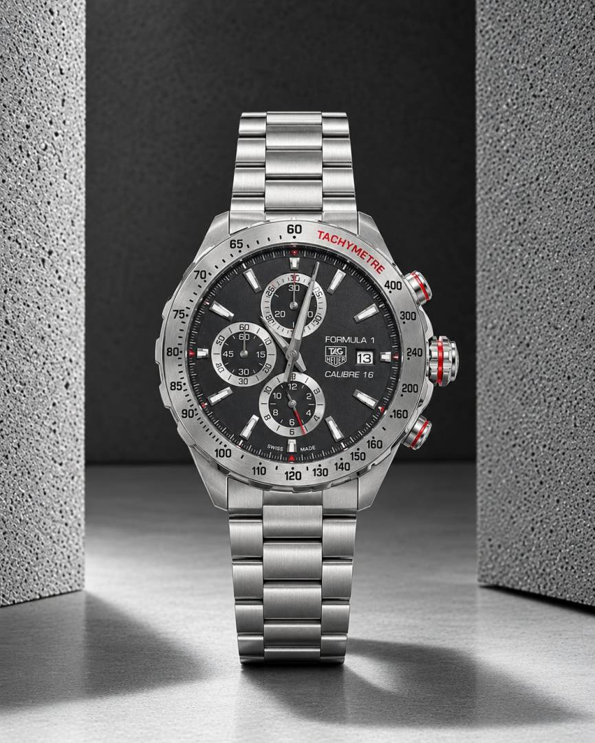 Tag Heuer Formula 1 Battery Chronograph silver Black