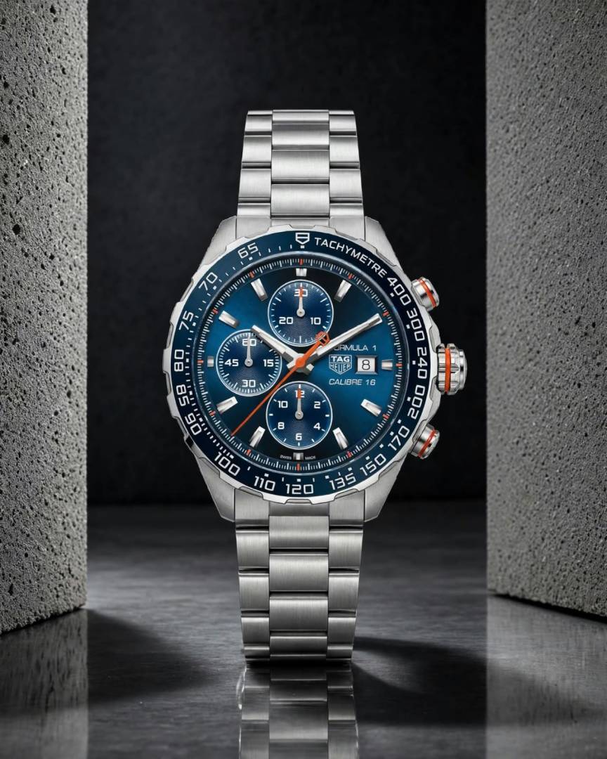 TAG Heuer Formula 1 Battery Chronograph silver blue