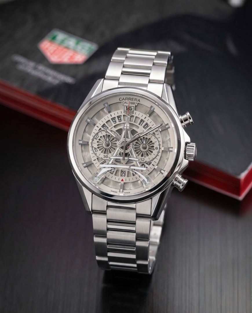 Tag Heuer Carrera Paris Eiffel Tower Silver Grey