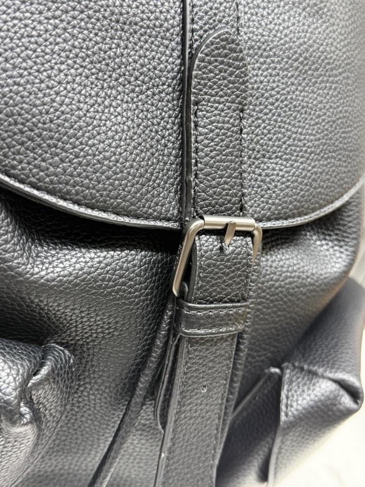 Coach Warner Backpack Signature Canvas Coated Canvas Leather With Dust Cover 909 Black