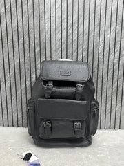 Coach Unisex Rivington Backpack Black Sprint Leather With Dust Bag 059 Black