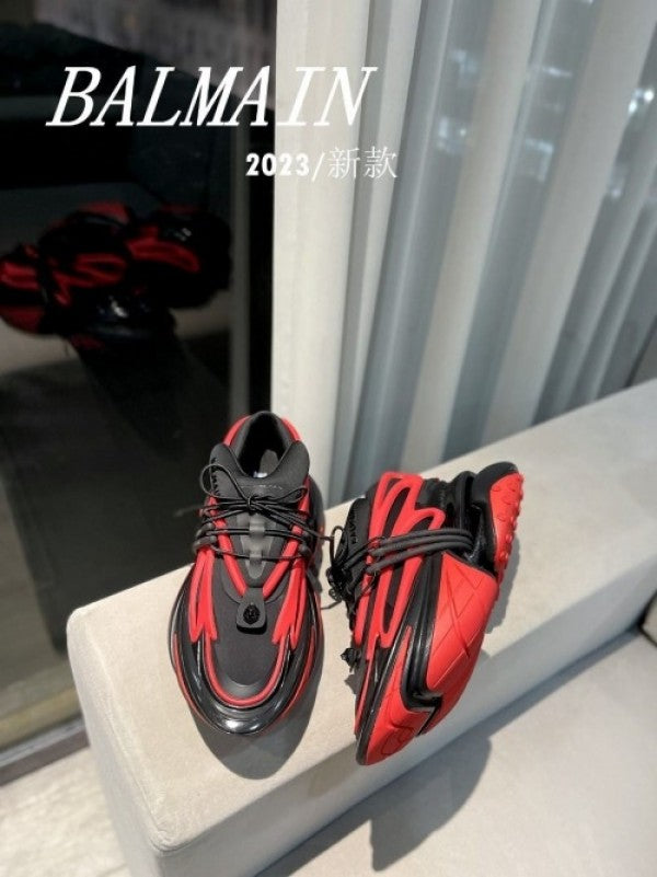 Balmain Unicorn Black Red Sneaker