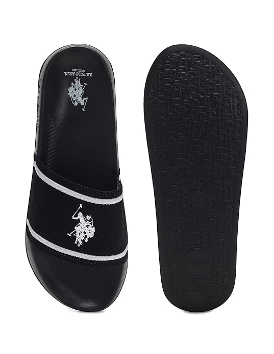 Polo Ralph Lauren Premium Black White Flip-Flop