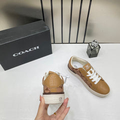 Coach Citysole Brown Low Top Sneakers For Women With Original Box