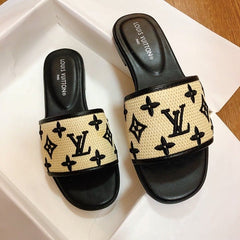 Louis Vuitton Revival Flats Mule For Women With Original Box And Carry Bag