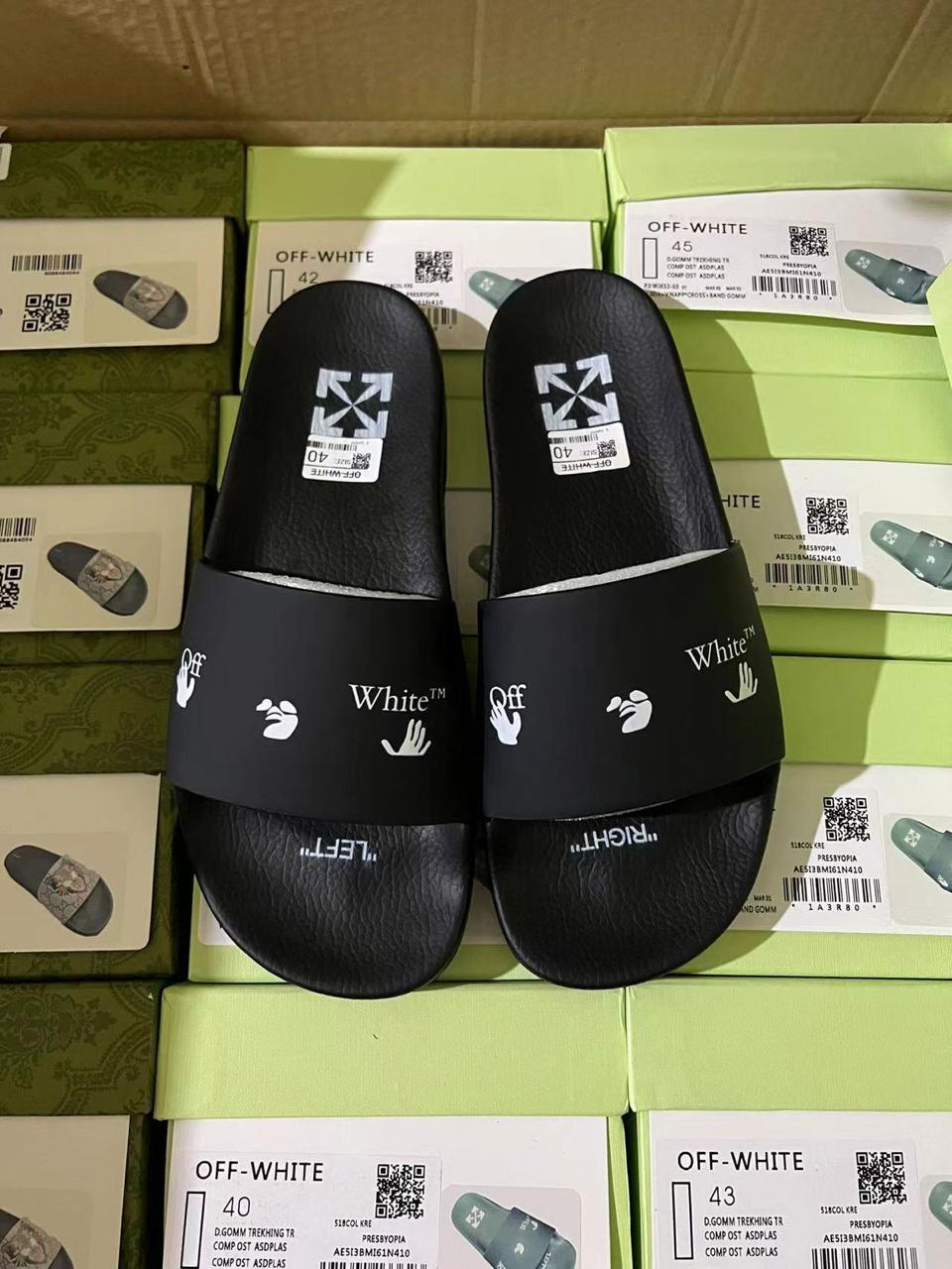 Off White  Premium Slides