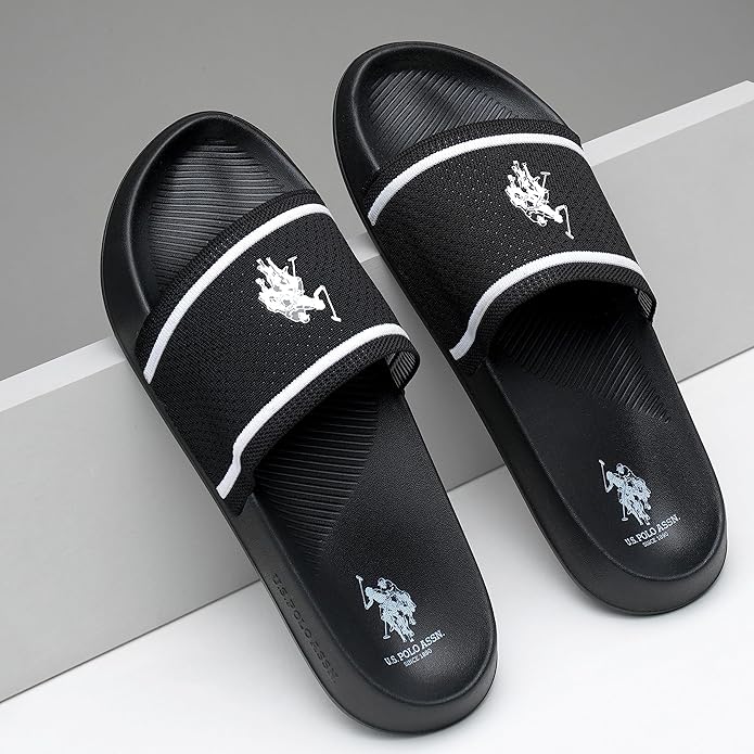 Polo Ralph Lauren Premium Black White Flip-Flop