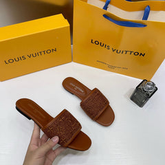 Louis Vuitton Revival Flats Mule For Women With Original Box And Carry Bag