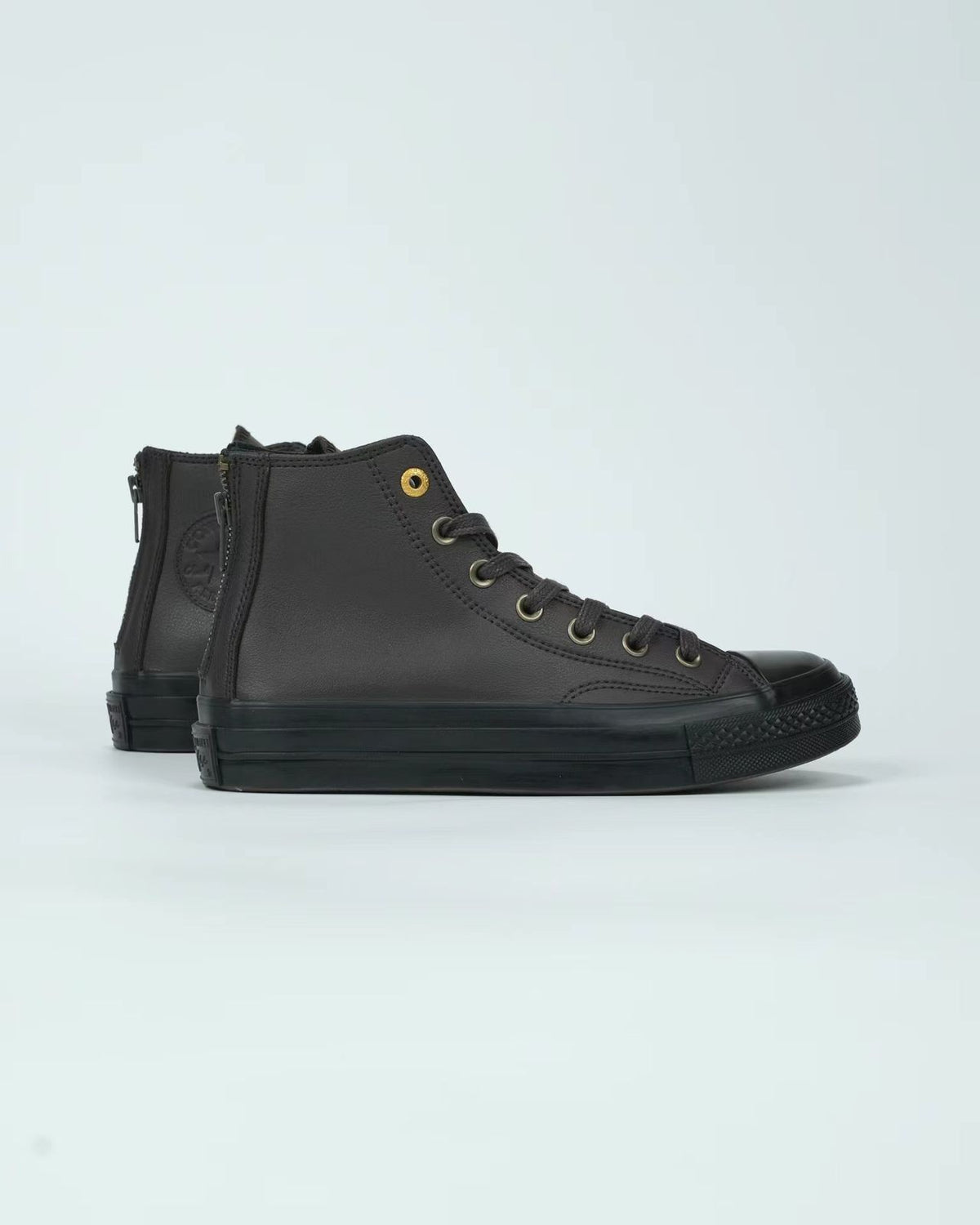 Converse Chuck Taylor 70 Back Zip Leather High Top Sneaker