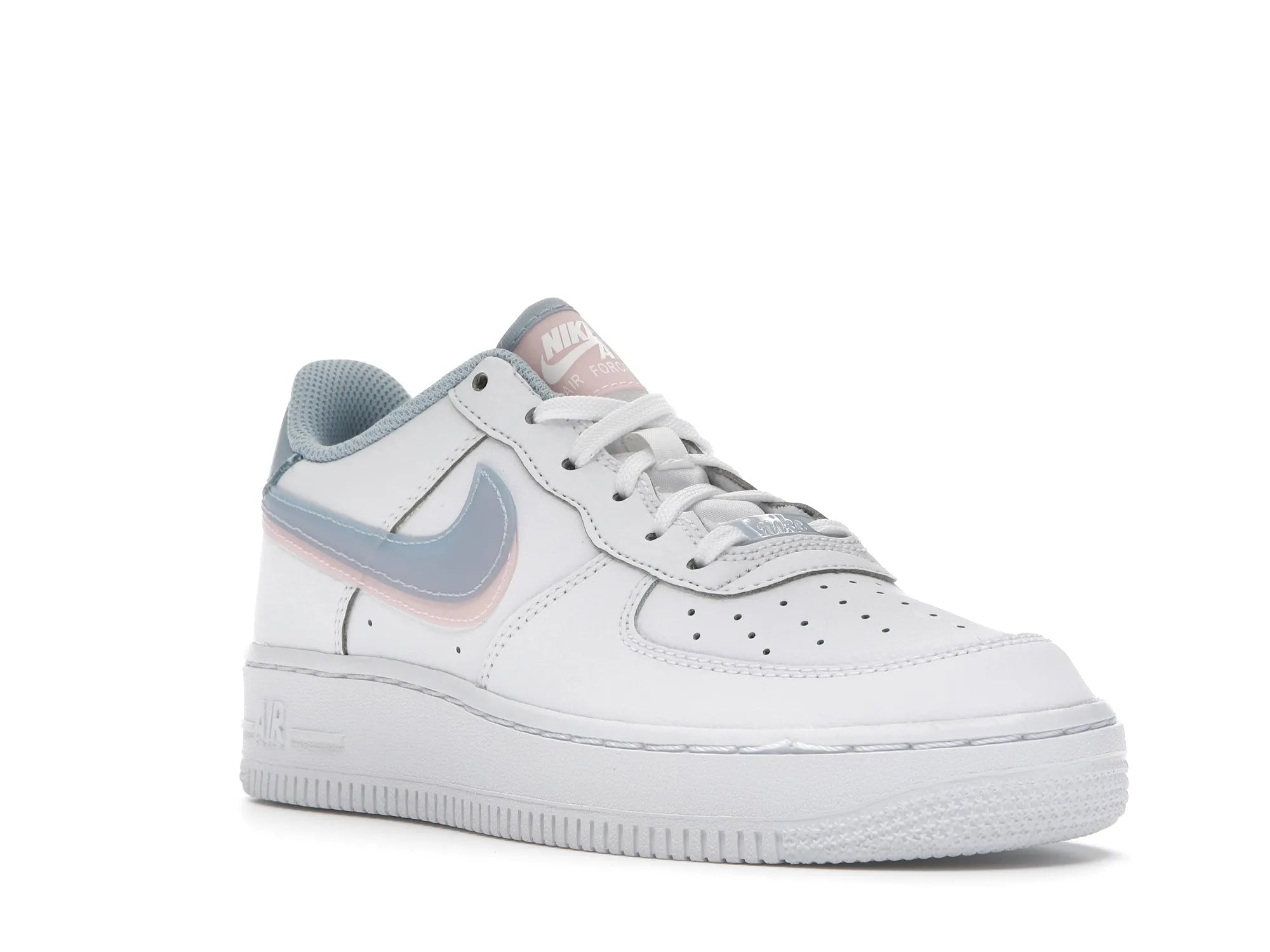 NIKE AIR FORCE 1 LOW LV8 DOUBLE SWOOSH LIGHT ARMORY BLUE