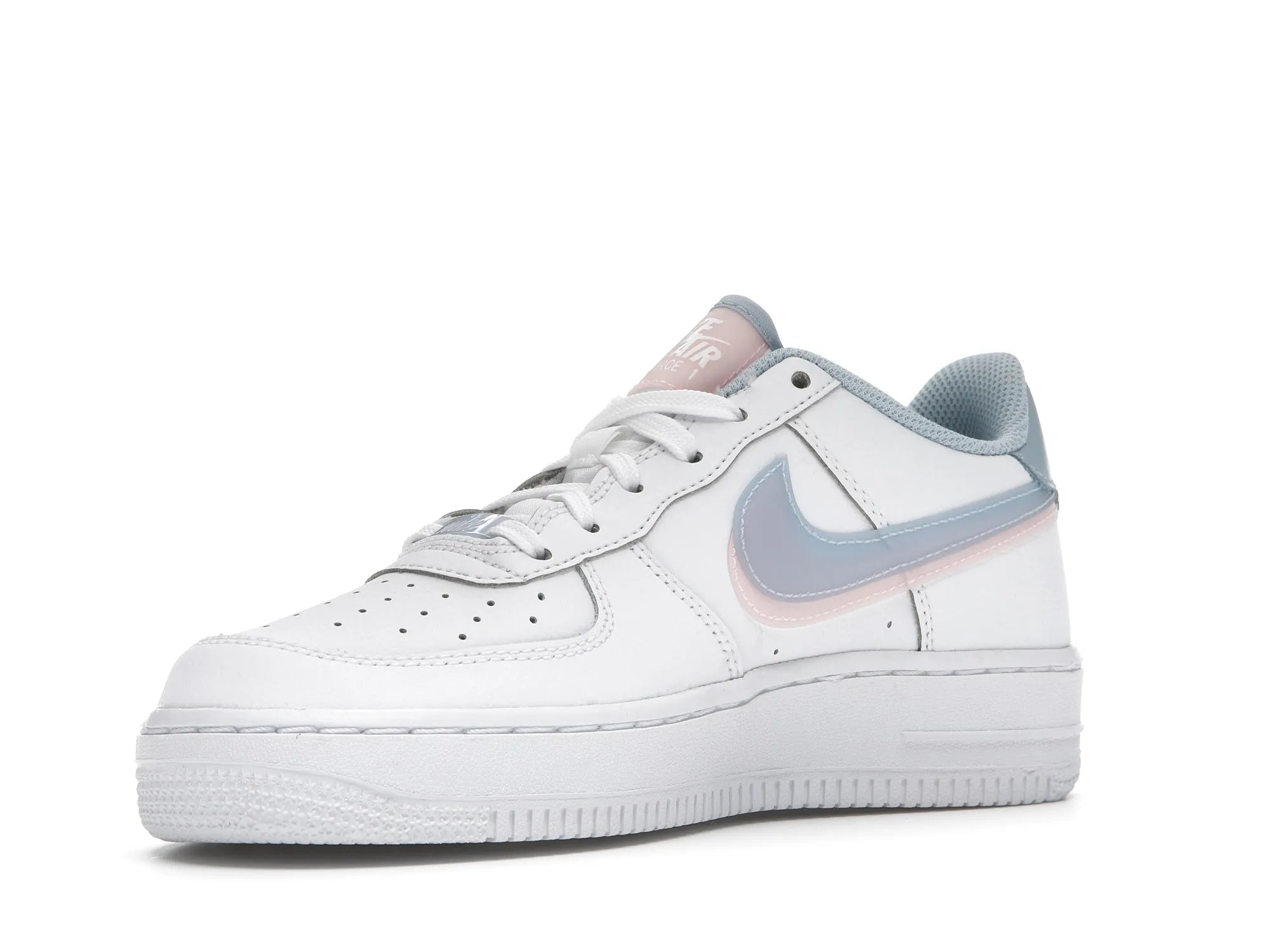 NIKE AIR FORCE 1 LOW LV8 DOUBLE SWOOSH LIGHT ARMORY BLUE