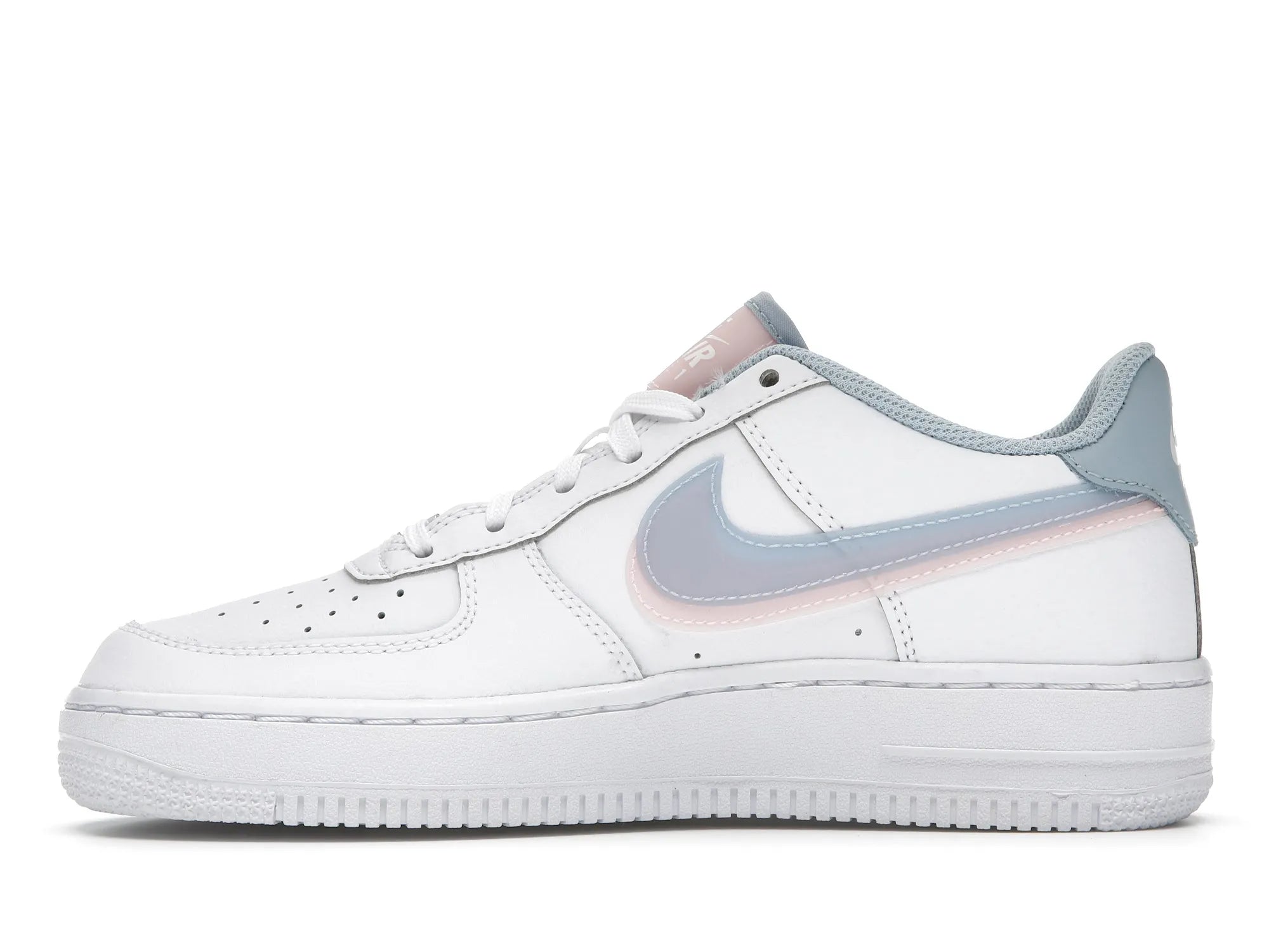 NIKE AIR FORCE 1 LOW LV8 DOUBLE SWOOSH LIGHT ARMORY BLUE