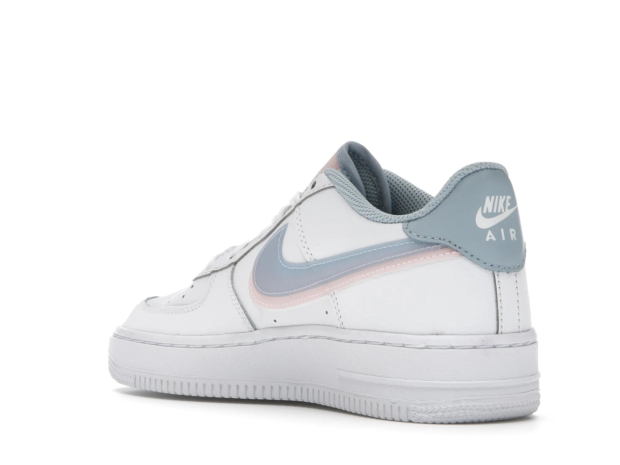 NIKE AIR FORCE 1 LOW LV8 DOUBLE SWOOSH LIGHT ARMORY BLUE