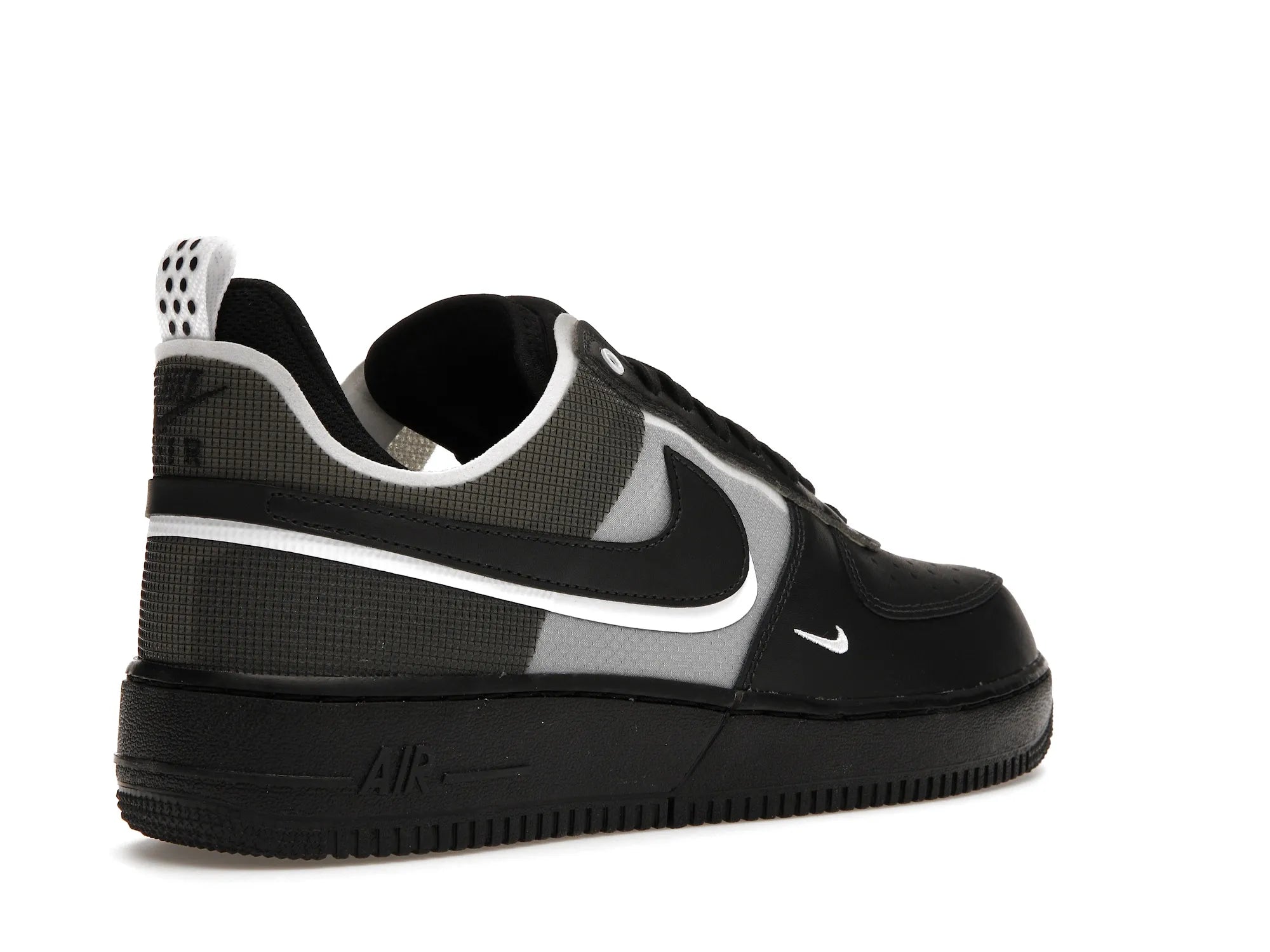 AF 1 LOW REACT DOUBLE SWOOSH BLACK WHITE