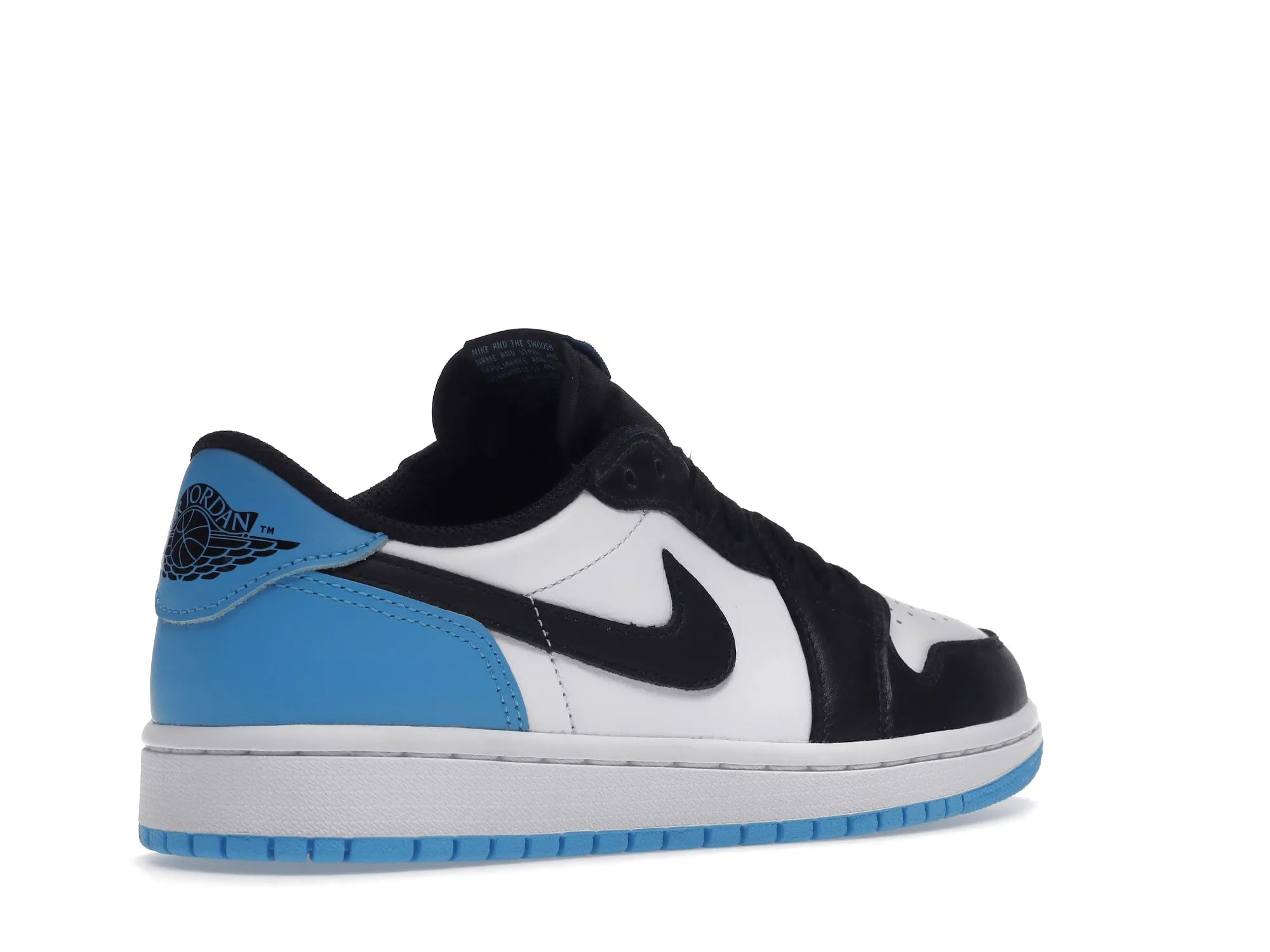 NIKE AIR JORDAN 1 LOW BLACK DARK POWDER BLUE