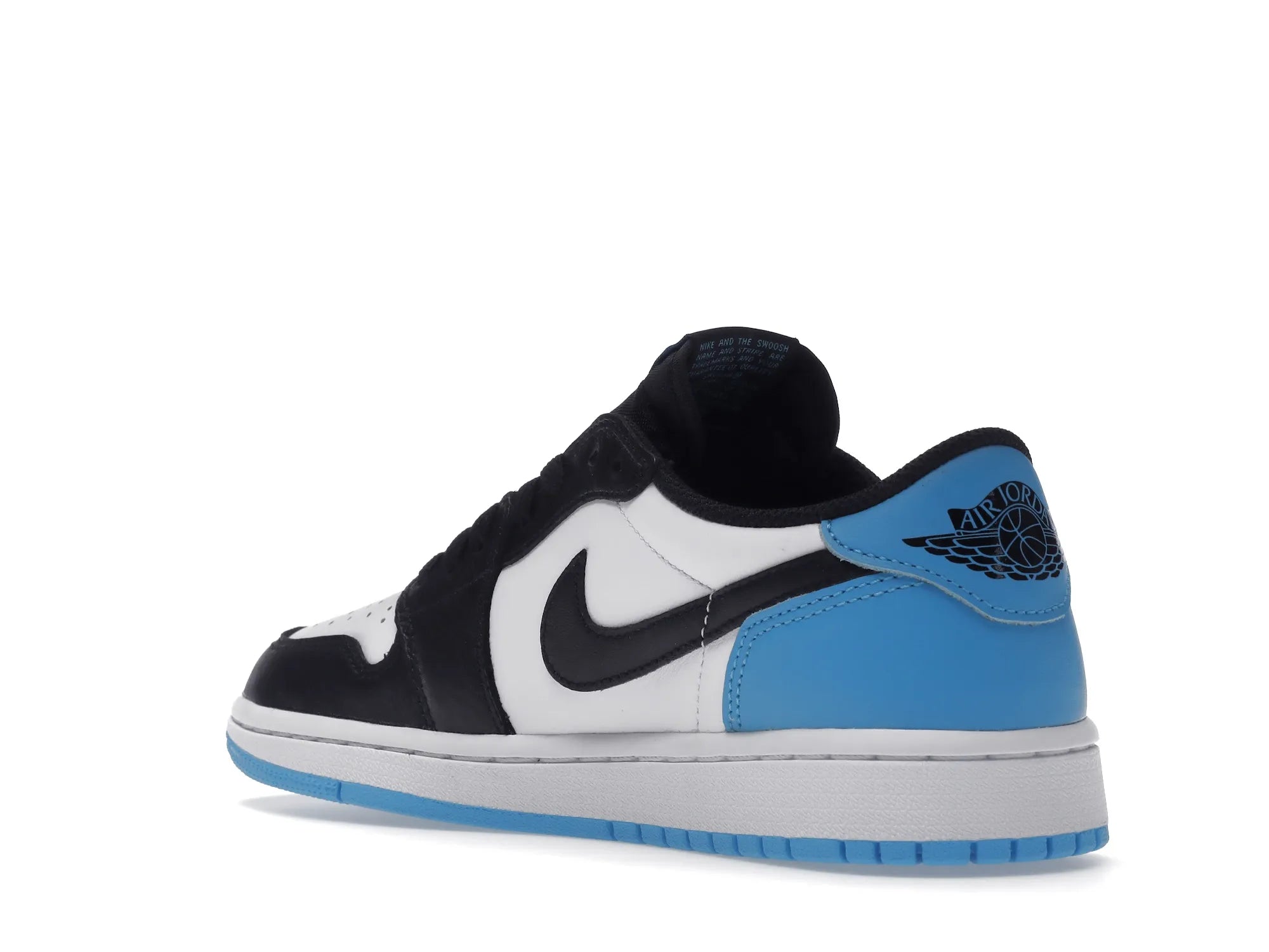 NIKE AIR JORDAN 1 LOW BLACK DARK POWDER BLUE