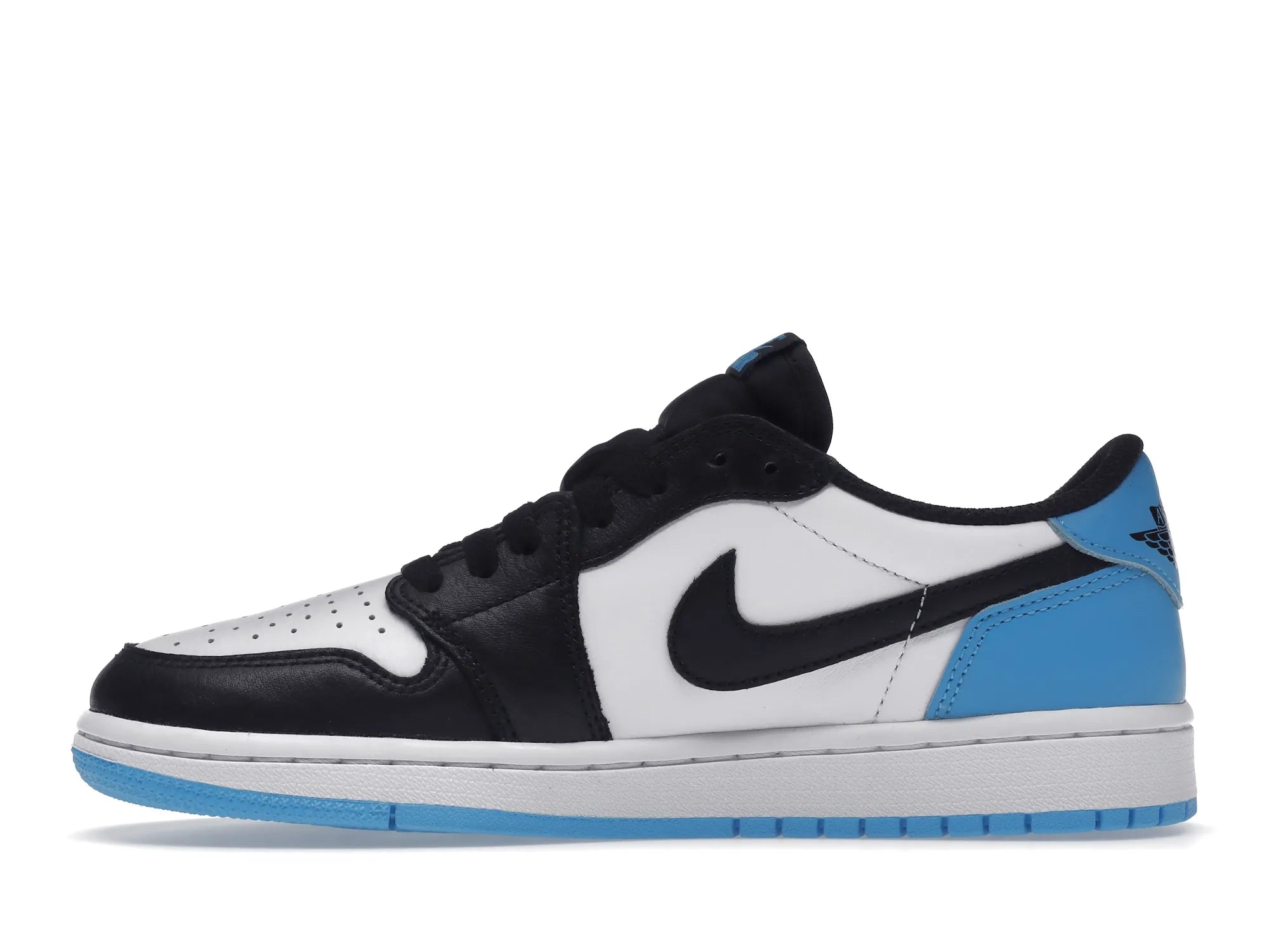 NIKE AIR JORDAN 1 LOW BLACK DARK POWDER BLUE