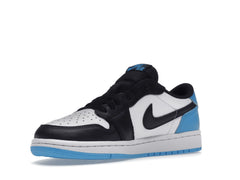 NIKE AIR JORDAN 1 LOW BLACK DARK POWDER BLUE