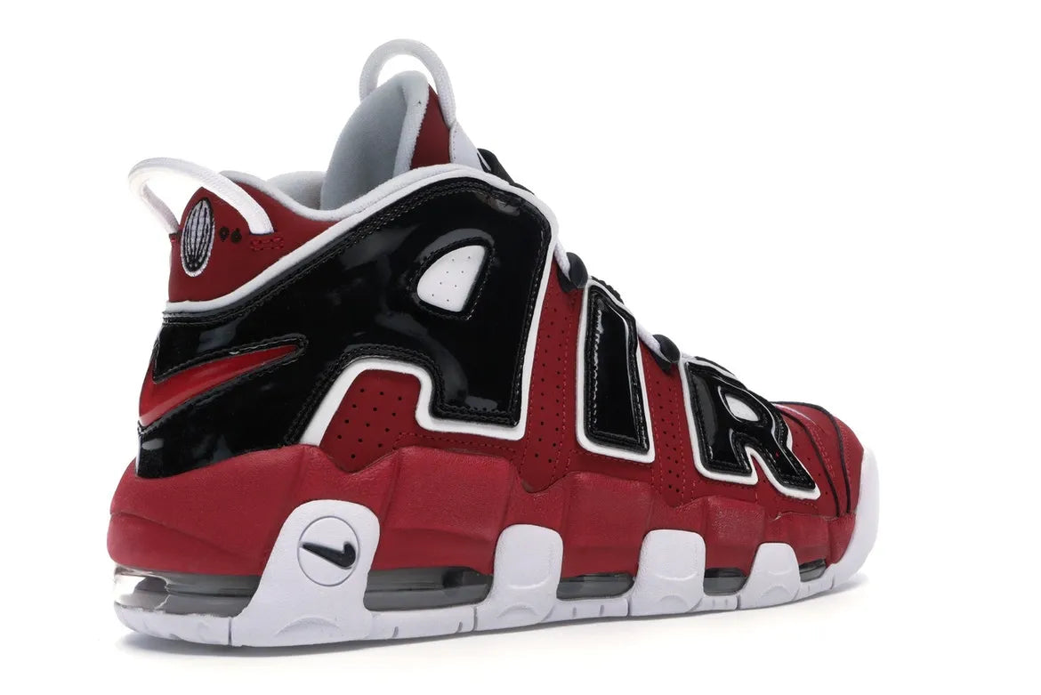 NIKE AIR MORE UPTEMPO BULLS VARSITY BRED