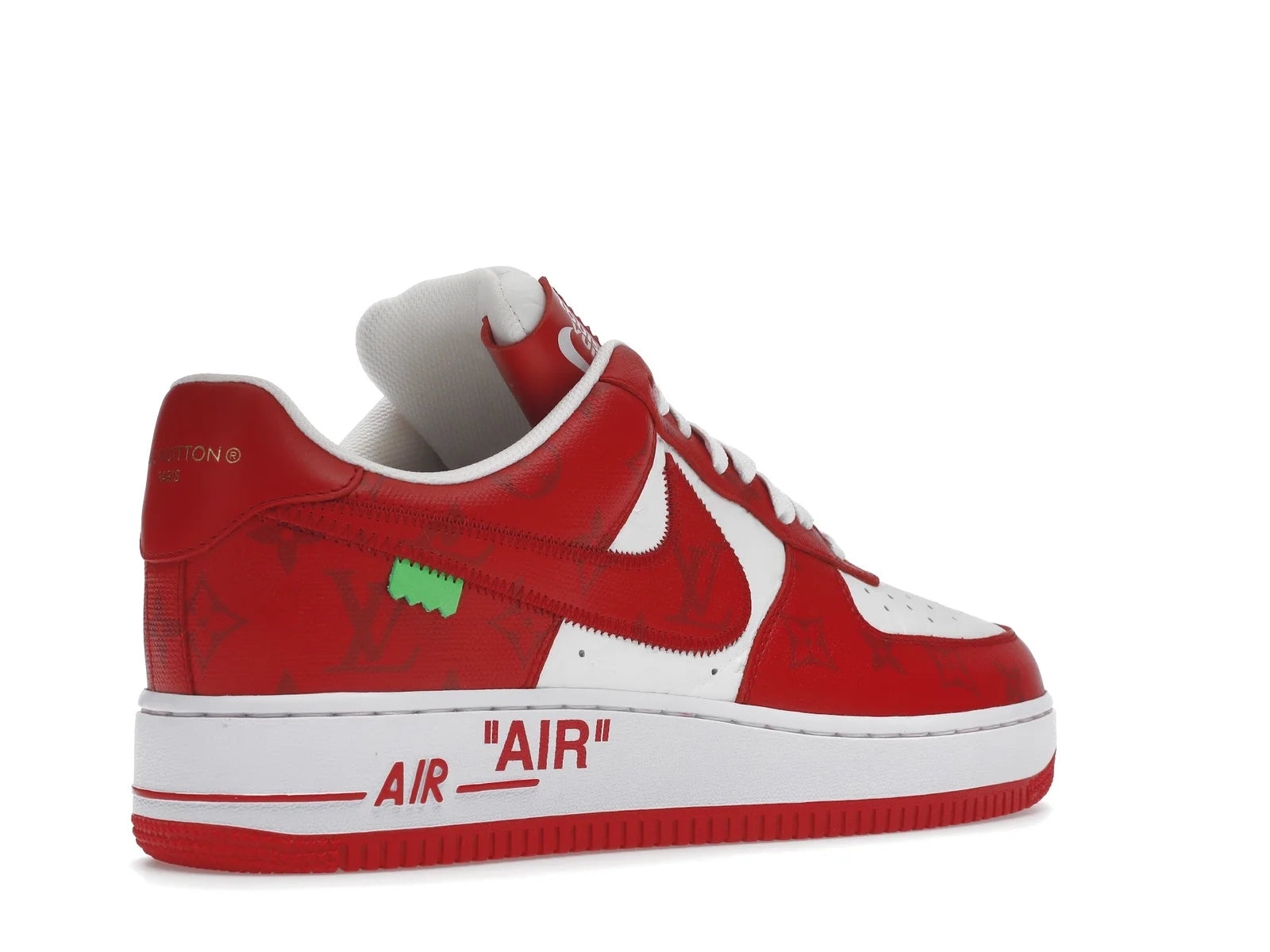 NIKE AIR FORCE 1 LOUIS VUITTON OFF-WHITE RED WHITE