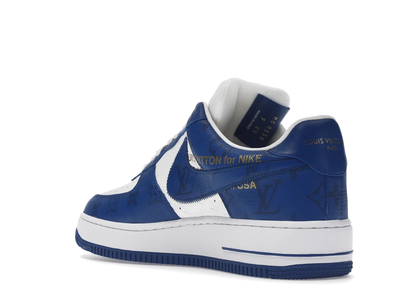 NIKE AIR FORCE 1 LOUIS VUITTON OFF-WHITE ROYAL WHITE