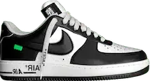 NIKE AIR FORCE 1 LOUIS VUITTON OFF-WHITE WHITE BLACK