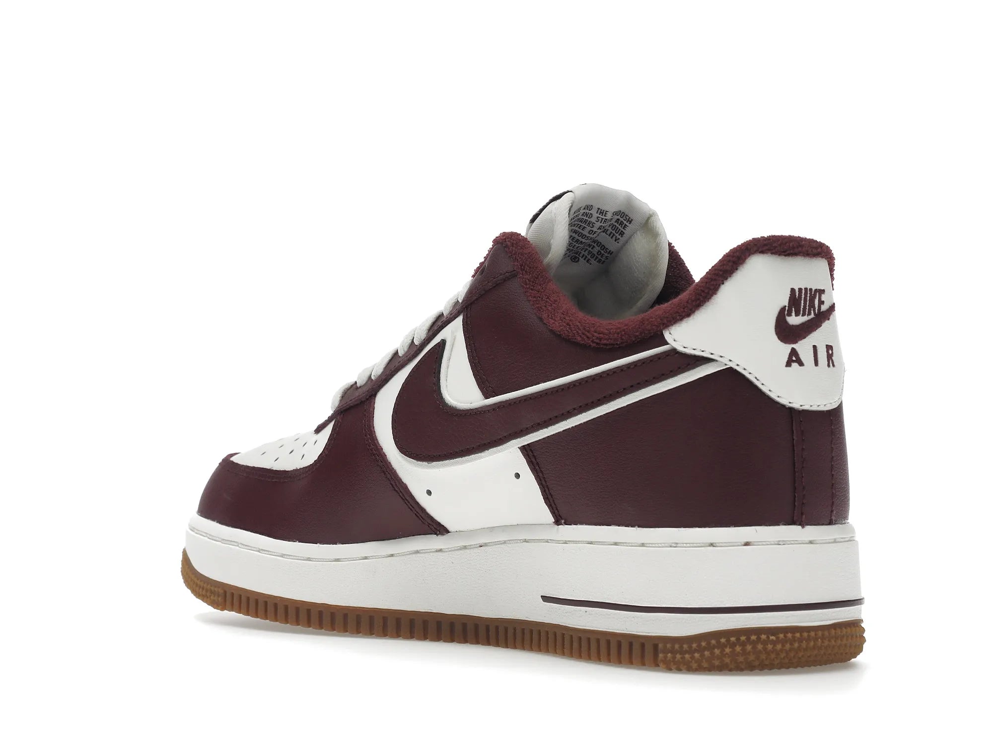 NIKE AIR FORCE 1 LOW COLLEGE PACK NIGHT MAROON