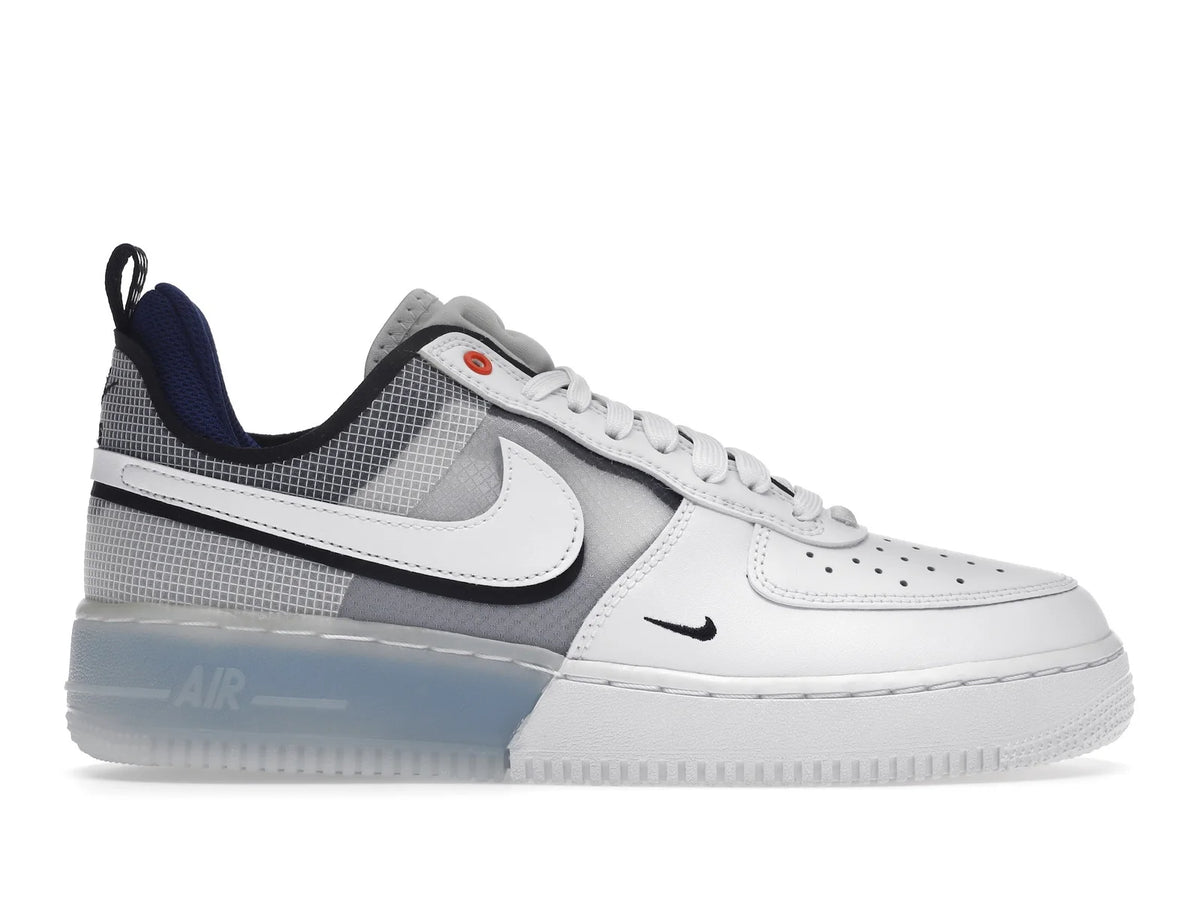 NIKE AIR FORCE 1 LOW REACT SPLIT WHITE PHOTO BLUE