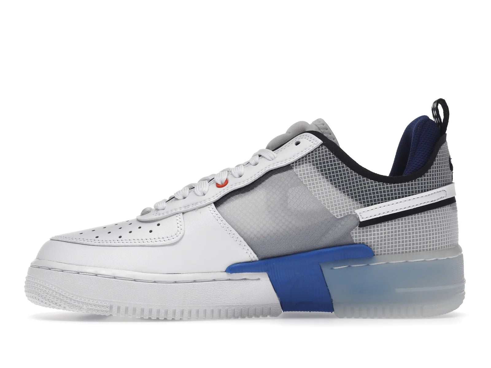 NIKE AIR FORCE 1 LOW REACT SPLIT WHITE PHOTO BLUE