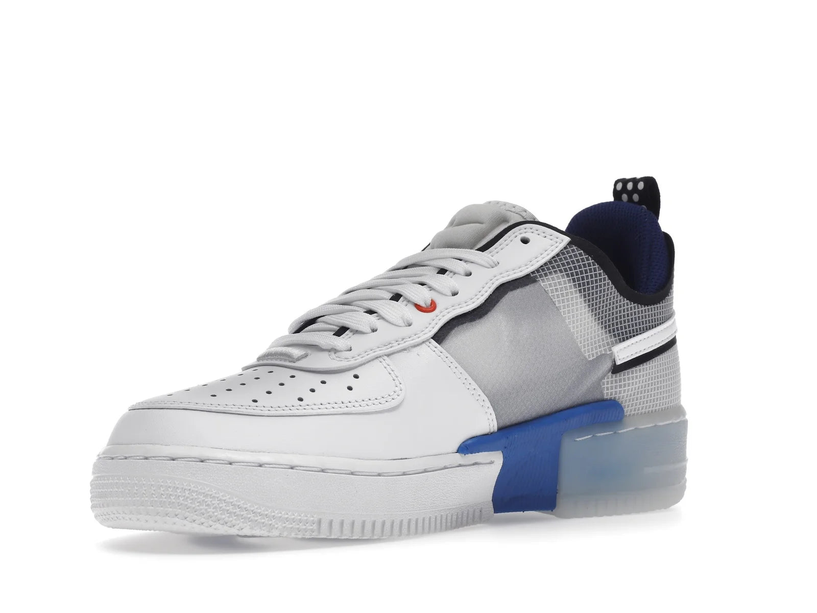 NIKE AIR FORCE 1 LOW REACT SPLIT WHITE PHOTO BLUE