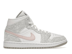 AIR JORDAN 1 MID SE WHITE LIGHT IRON ORE