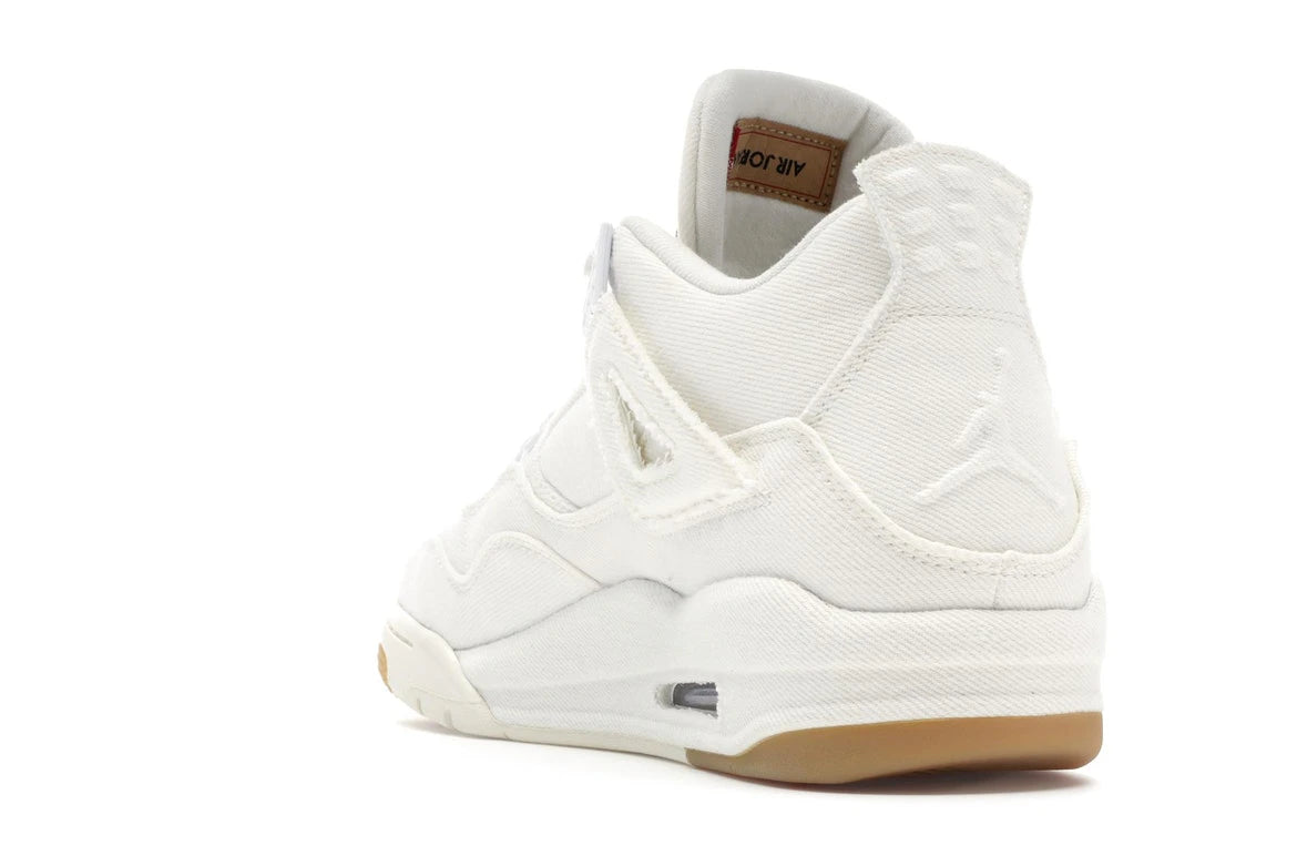 AIR JORDAN RETRO 4 LEVIS WHITE DENIM