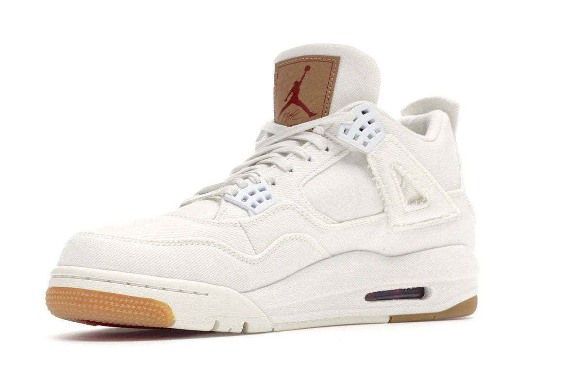 AIR JORDAN RETRO 4 LEVIS WHITE DENIM