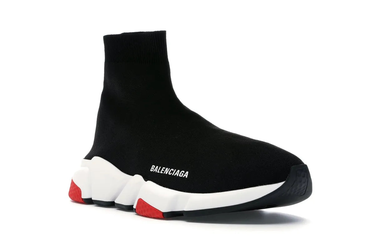 BALENCIAGA SPEED TRAINER B/W/R