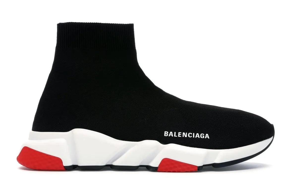 BALENCIAGA SPEED TRAINER B/W/R