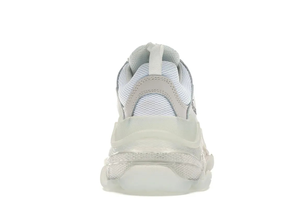 BALENCIAGAA TRIPLE S WHITE CLEAR SOLE